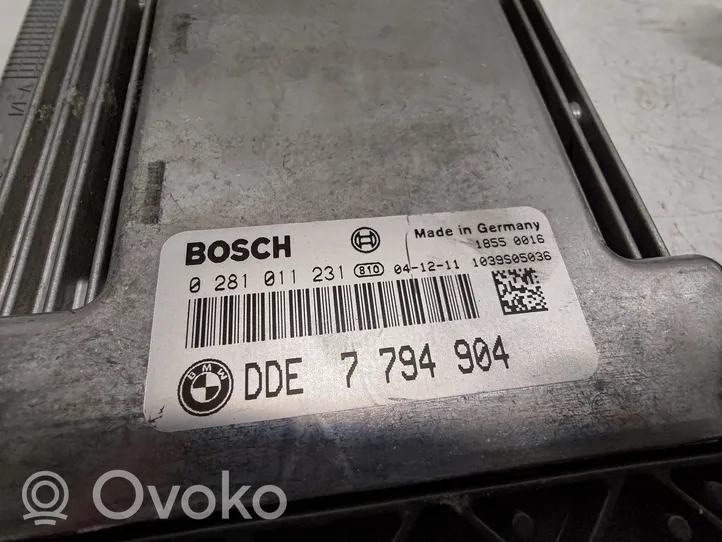 BMW 7 E65 E66 Komputer / Sterownik ECU i komplet kluczy 7794904