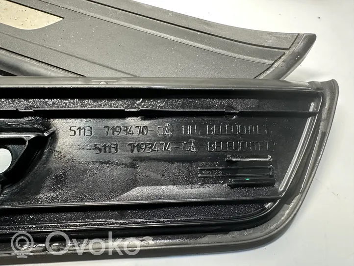 BMW 5 GT F07 Kynnysverhoilusarja (sisä) 51477193470