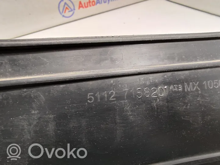 BMW X5 E70 Ramka przedniej tablicy rejestracyjnej 51117158201