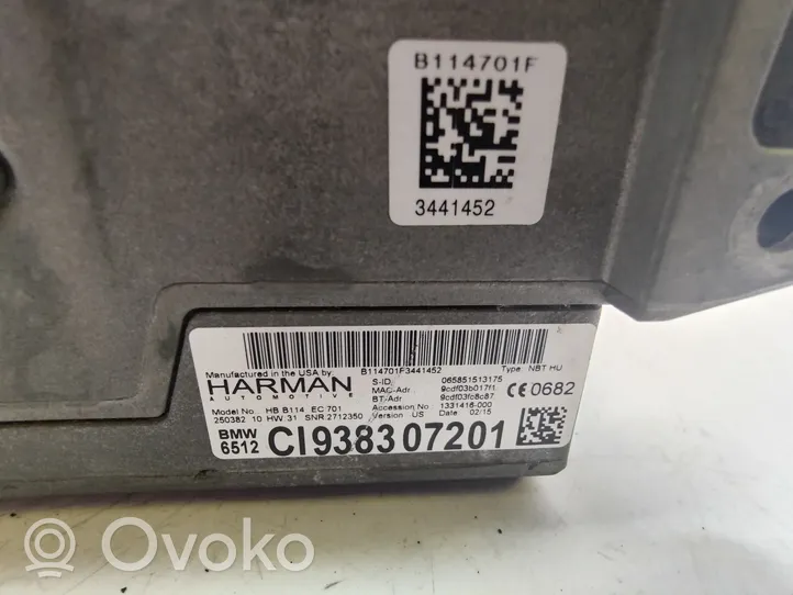 BMW 7 F01 F02 F03 F04 Radio/CD/DVD/GPS-pääyksikkö 9383072