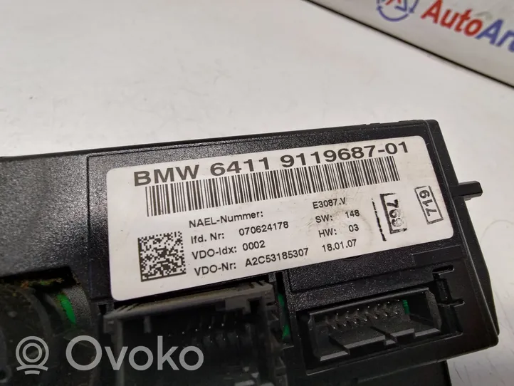 BMW 3 E92 E93 Climate control unit 64119119687