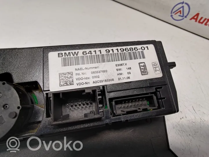 BMW 3 E90 E91 Climate control unit 64119119686