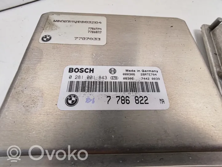 BMW 7 E38 Komputer / Sterownik ECU i komplet kluczy 7786822