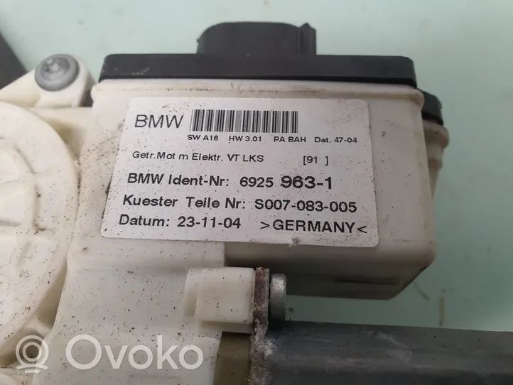 BMW X3 E83 Priekinio el. lango pakėlimo mechanizmo komplektas 6925963