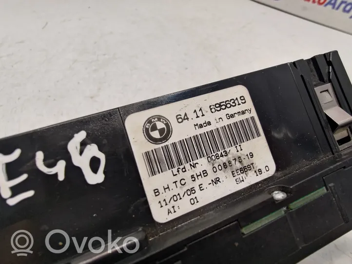 BMW 3 E46 Climate control unit 64116956319