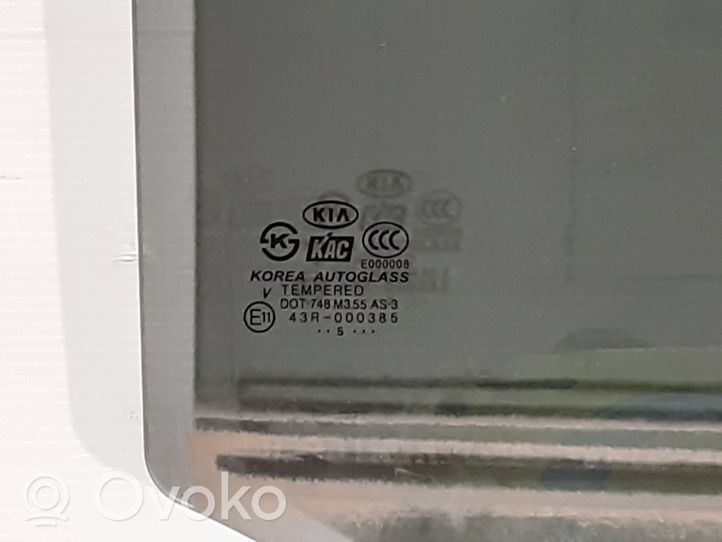 KIA Sportage Rear door window glass 43R000385