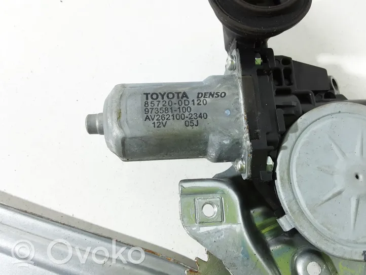 Toyota Auris 150 Alzacristalli della portiera posteriore con motorino 857200D120