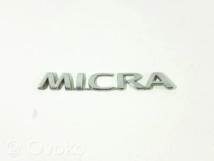 Nissan Micra Logo, emblème de fabricant 90892AX600