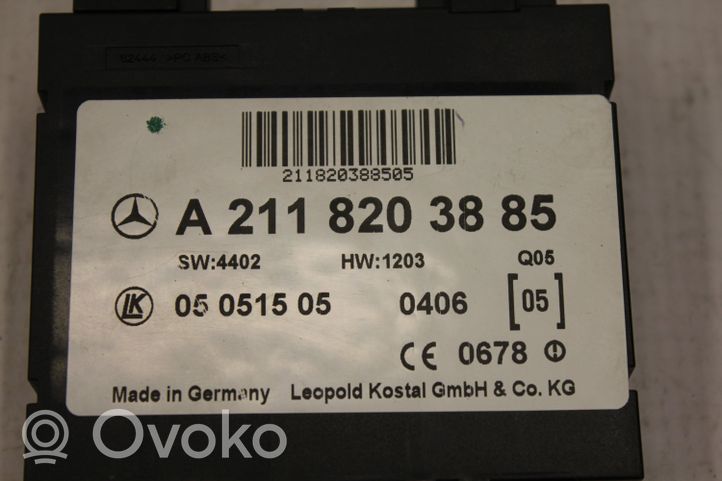 Mercedes-Benz CLS C219 Antena wewnętrzna A2118203885