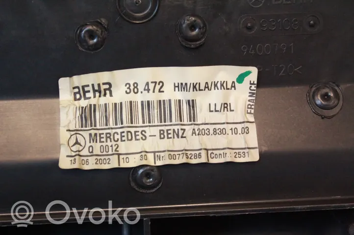 Mercedes-Benz CLC CL203 Cruscotto A2038310146