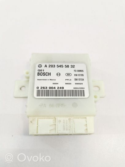 Mercedes-Benz CLC CL203 Parking PDC control unit/module A2035455832