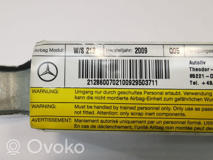 Mercedes-Benz E W212 Airbag portiera posteriore A2128600702