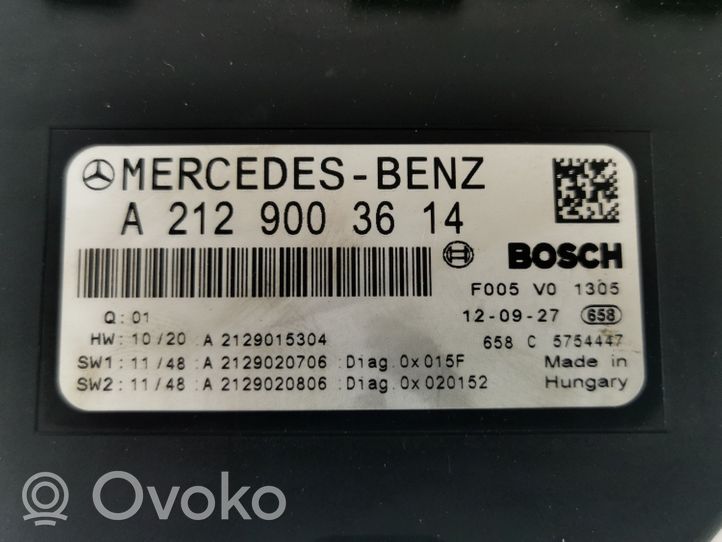 Mercedes-Benz E A207 Boîte à fusibles A2129003614