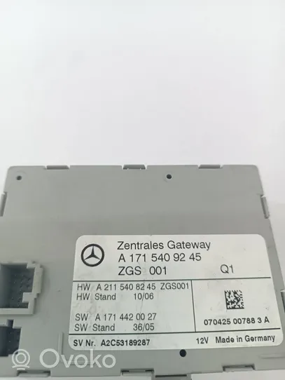 Mercedes-Benz SLK R171 Modulo di controllo accesso A1715409245