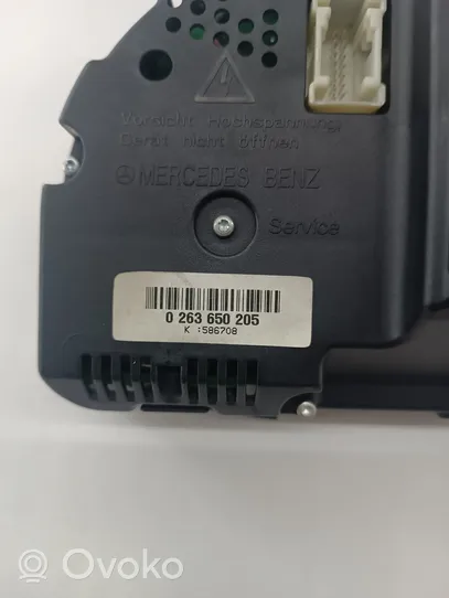 Mercedes-Benz S W221 Tachimetro (quadro strumenti) 0263650205