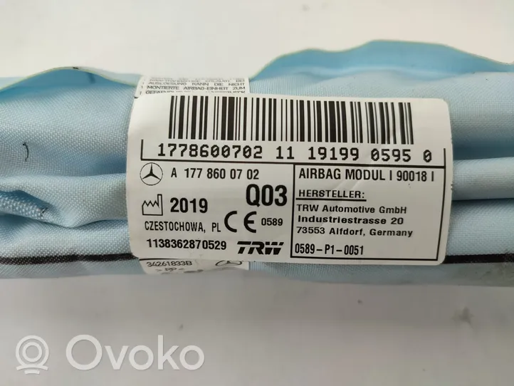 Mercedes-Benz A W177 Stogo oro pagalvė (užuolaida) 1778600702