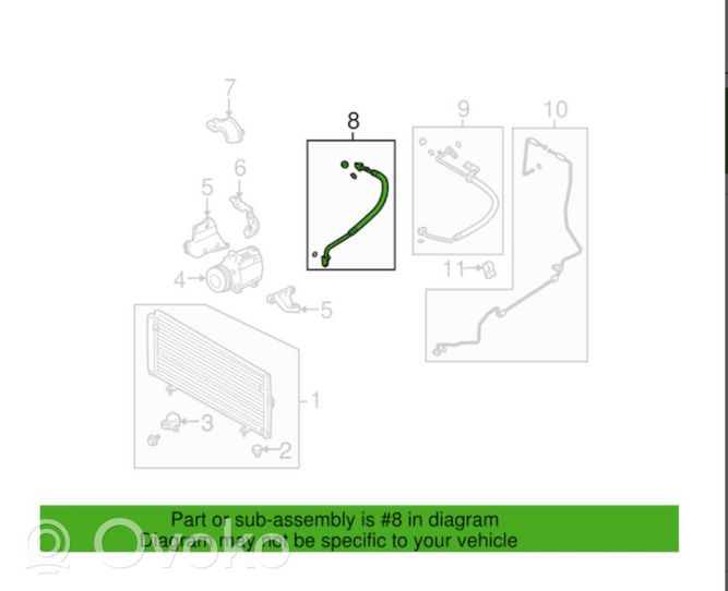 Subaru Legacy Oro kondicionieriaus vamzdelis (-ai)/ žarna (-os) 