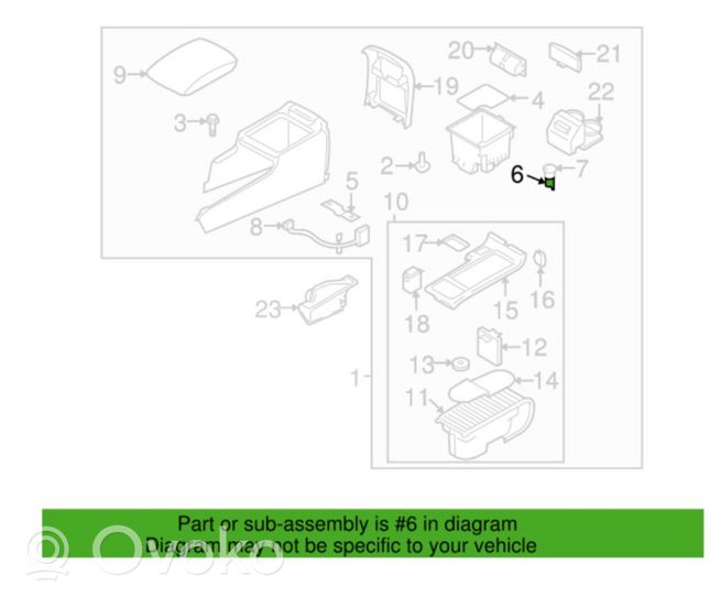 Subaru Outback Accendisigari posteriore 86712FA010