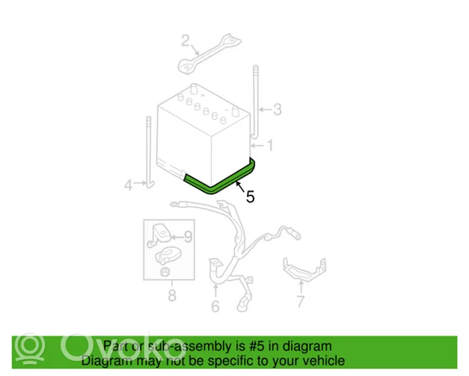 Subaru Legacy Vassoio batteria 82122AG000