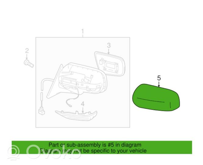 Subaru Forester SG Coque de rétroviseur 91054FE210