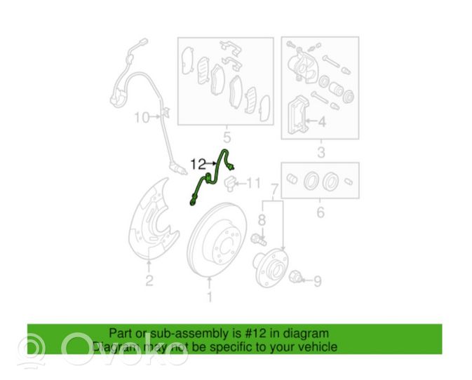 Subaru Legacy Conduite de frein 26540AE00A