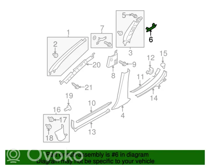 Subaru Legacy Coperchio dell’airbag 94067AG120