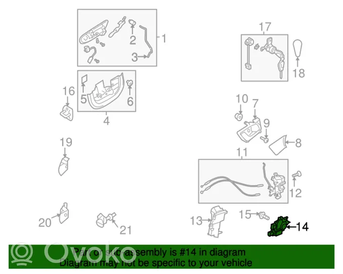 Subaru Legacy Centrinio užrakto varikliukas 61100AG01A