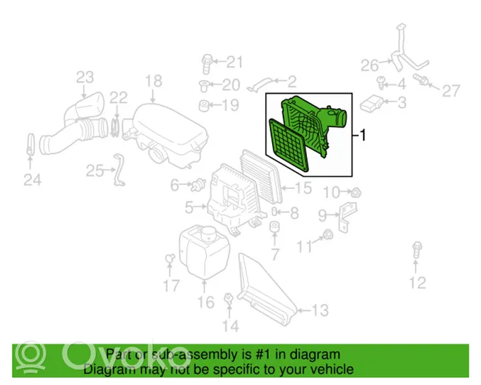 Subaru Legacy Scatola del filtro dell’aria 46052AG04A