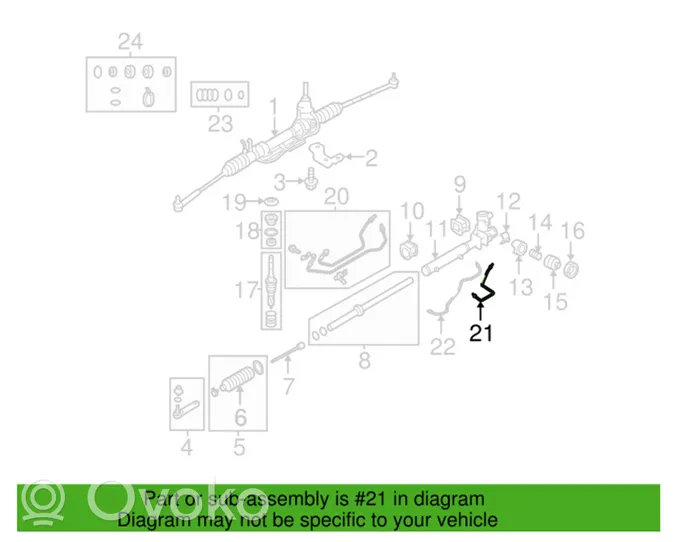 Subaru Forester SG Ohjaustehostimen letkusto 34114SA000