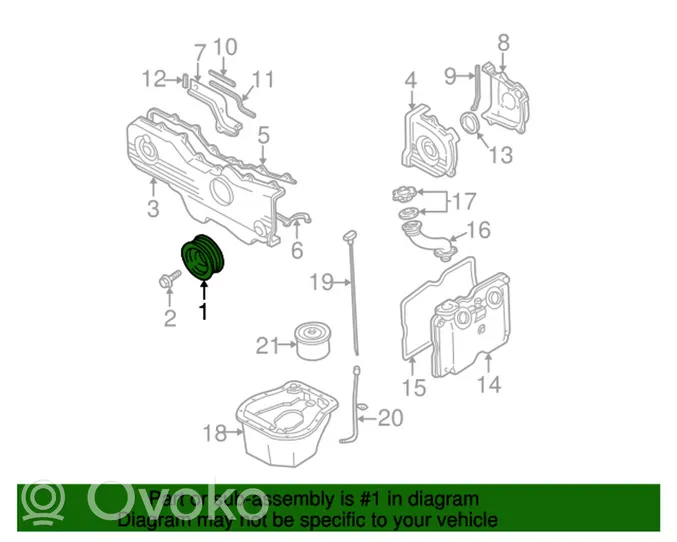 Subaru Legacy Puleggia dell’albero motore 12305AA251