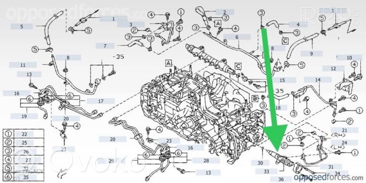 Subaru Outback Injecteur de carburant 16613AA020