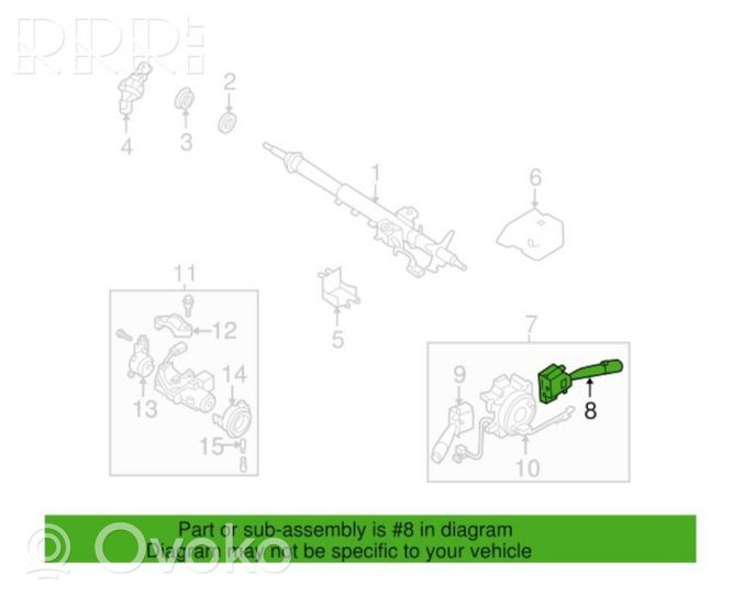 Subaru Legacy Interruttore tergicristallo 83114AG030