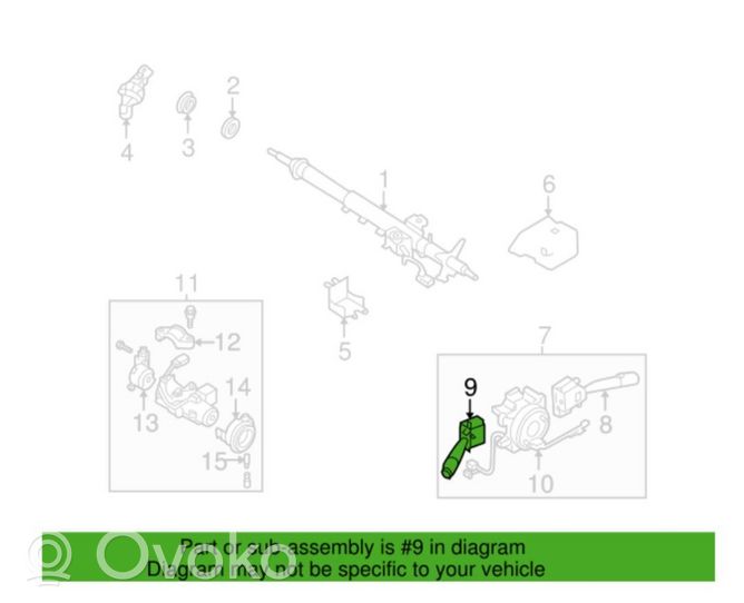 Subaru Legacy Commodo de clignotant 83115AG