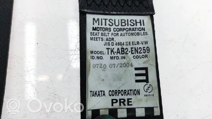 Mitsubishi Outlander Etuistuimen turvavyö TKAB2EN259