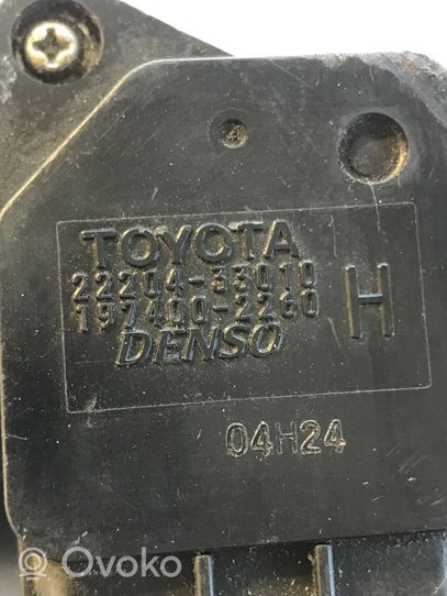 Toyota Corolla E120 E130 Oro srauto matuoklis 2220433010