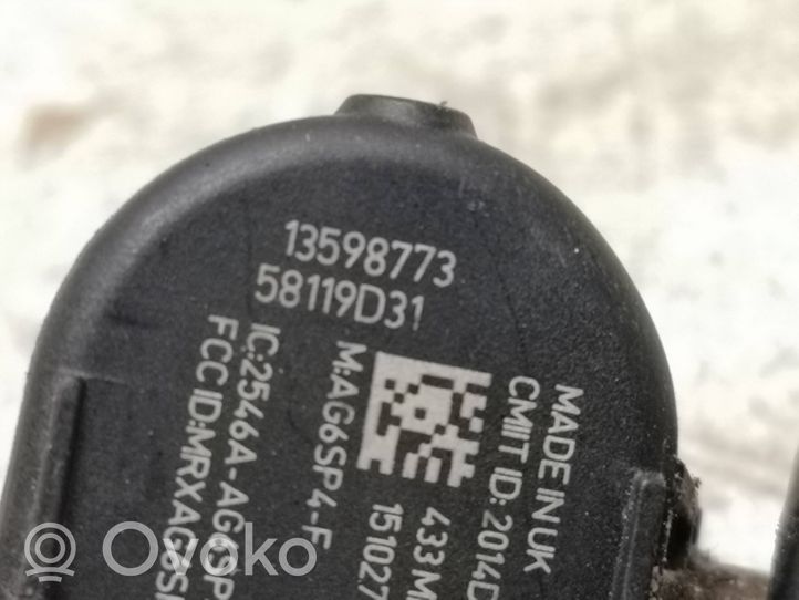 Opel Mokka Tire pressure sensor 13598773