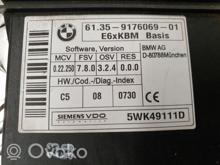 BMW 5 E60 E61 Komforto modulis 9176069