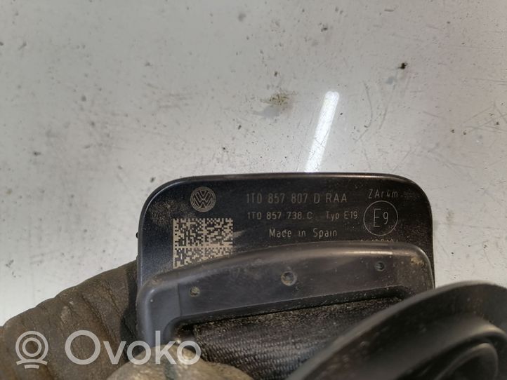 Volkswagen Touran II Katossa sijaitseva turvavyö 1T0857807