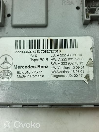 Mercedes-Benz C W204 Unité de contrôle SAM A22290060