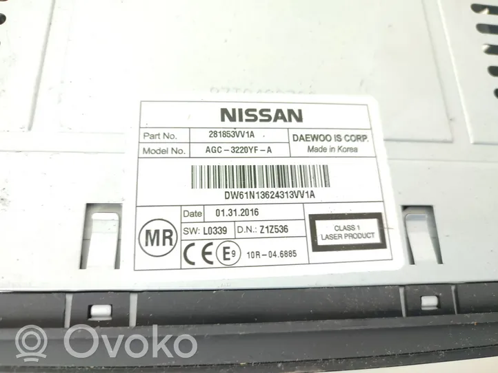 Nissan Note (E12) Unità principale autoradio/CD/DVD/GPS 281853VV1A