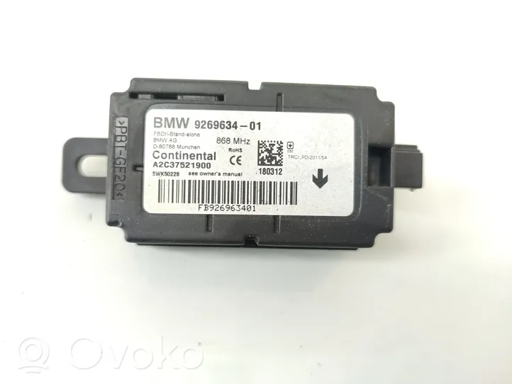 BMW 3 F30 F35 F31 Alarm control unit/module 9269634