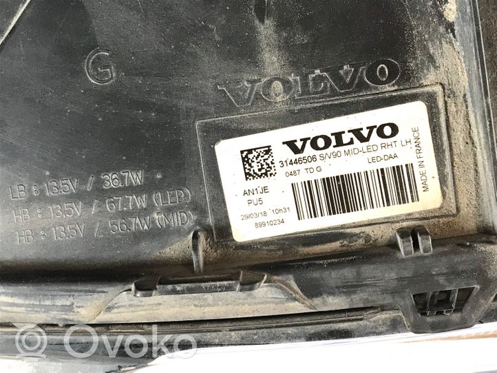 Volvo S90, V90 Lampa przednia 31446506