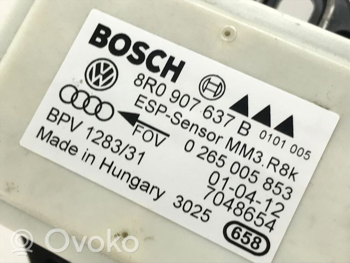 Audi A4 S4 B8 8K ESP (stabilitātes sistēmas) vadības bloks 8R0907637B