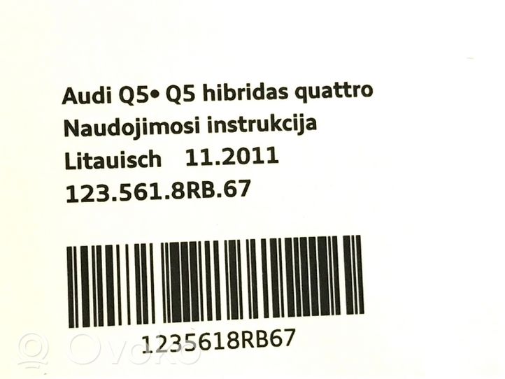 Audi Q5 SQ5 Omistajan huoltokirja 1115668R167