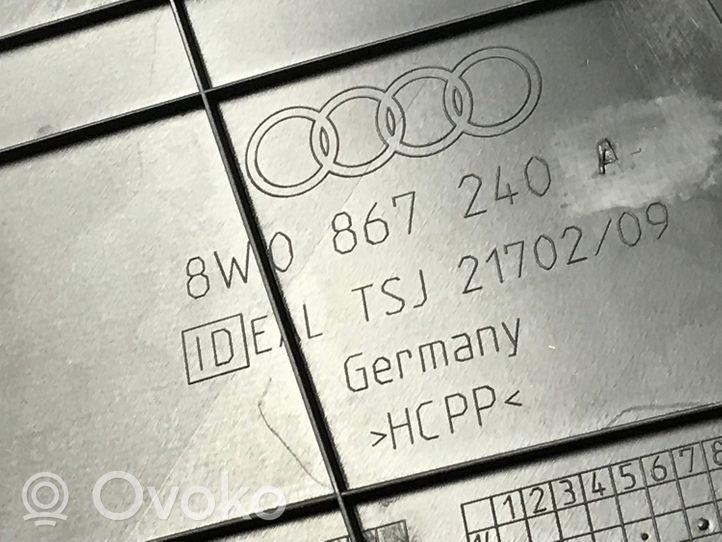 Audi A4 S4 B9 8W B-pilarin verhoilu (alaosa) 8W0867240A