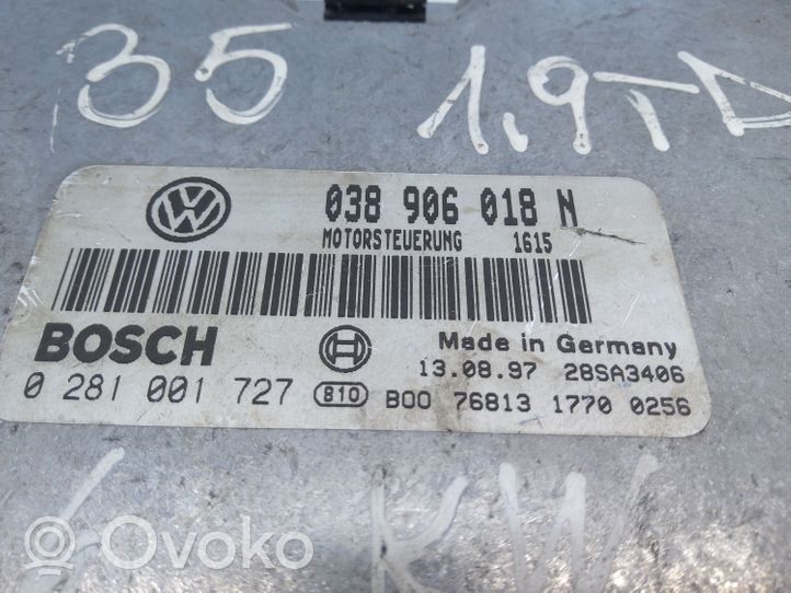 Volkswagen PASSAT B5 Moottorin ohjainlaite/moduuli 038906018