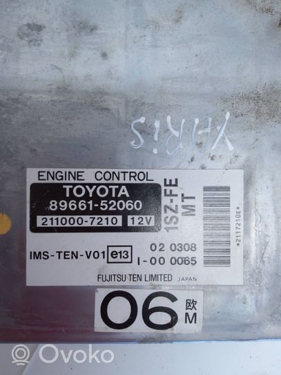 Toyota Yaris Calculateur moteur ECU 8966152060