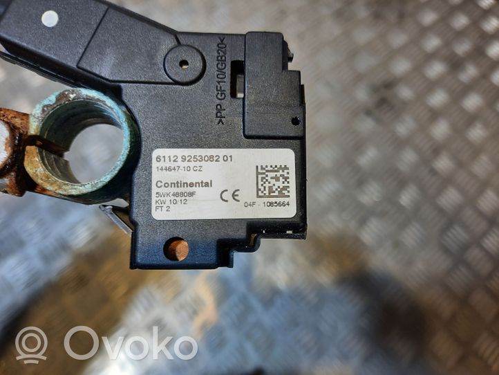 BMW 6 F12 F13 Câble négatif masse batterie 9253082