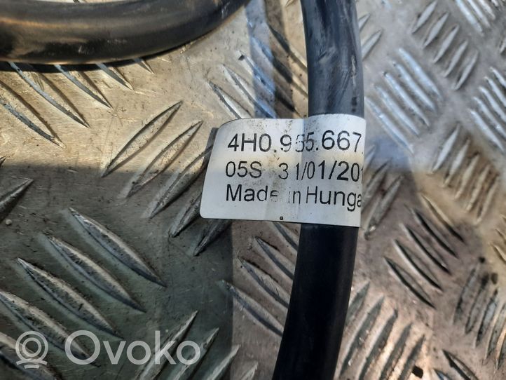 Audi A8 S8 D4 4H Žibintų apiplovimo skysčio žarnelė (-ės) 4H0955667