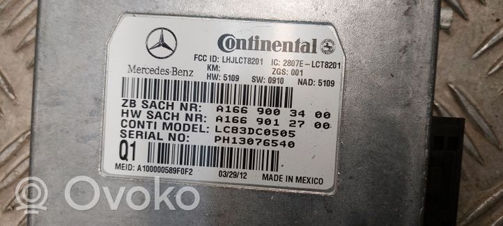 Mercedes-Benz CLS C218 X218 Sterownik / Moduł sterujący telefonem A1669003400